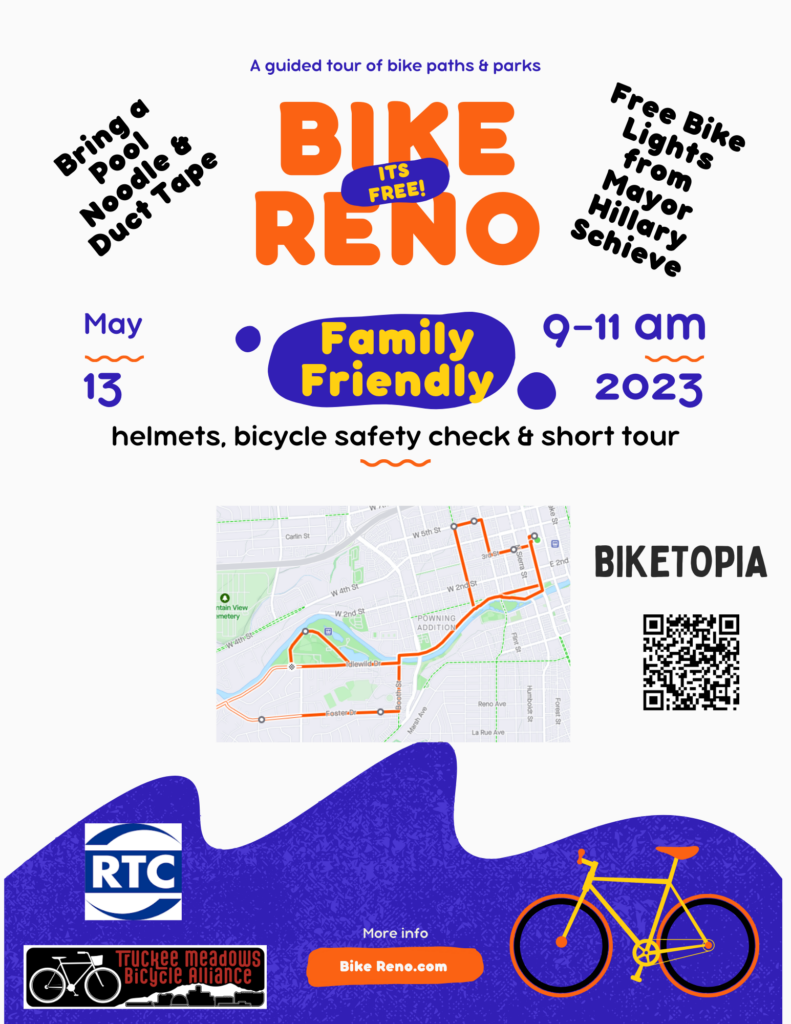Bike reno Family Friendly group Ride